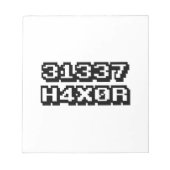31337 H4X0R ノートパッド (正面)
