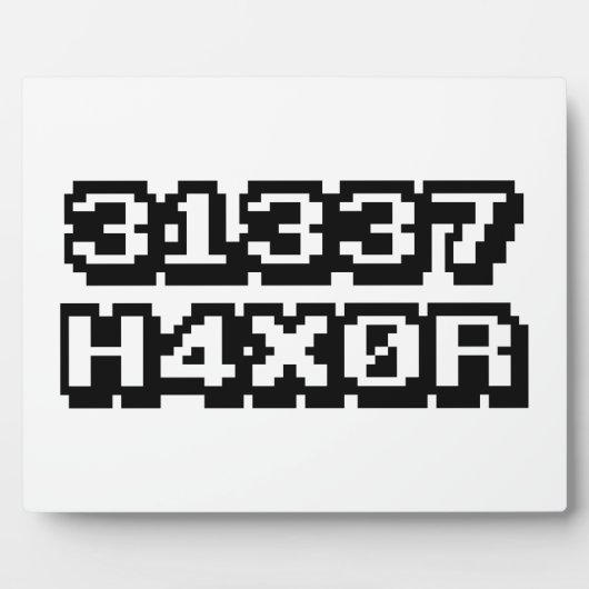 31337 H4X0R フォトプラーク (正面)