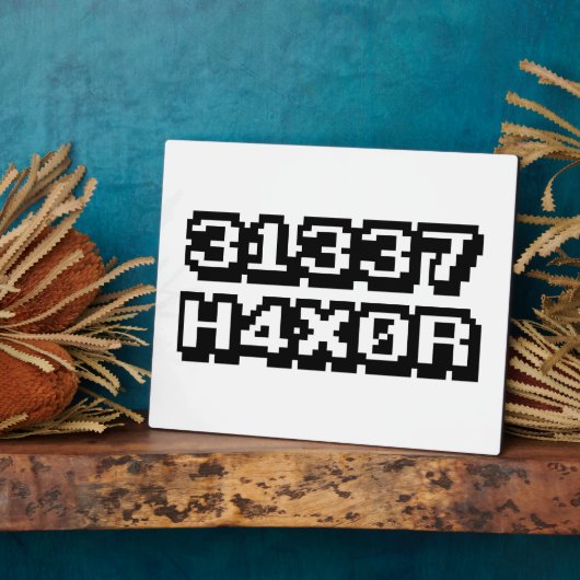 31337 H4X0R フォトプラーク (側面)