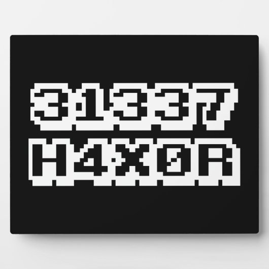 31337 H4X0R フォトプラーク (正面)