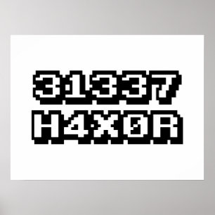 31337 H4X0R ポスター