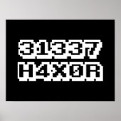 31337 H4X0R ポスター (正面)