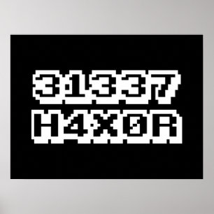 31337 H4X0R ポスター