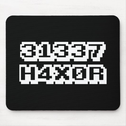 31337 H4X0R マウスパッド (正面)