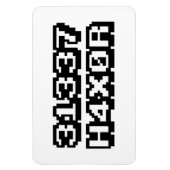 31337 H4X0R マグネット (縦)