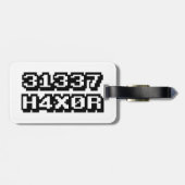 31337 H4X0R ラゲッジタグ (裏面横)