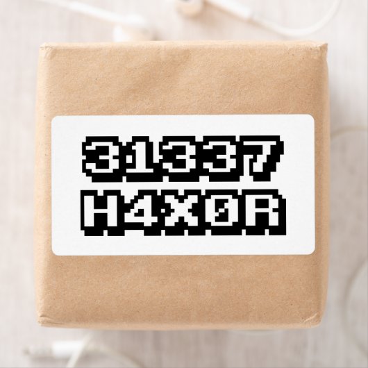 31337 H4X0R ラベル (インサイチュ)