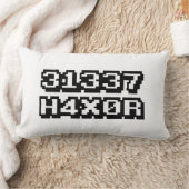 31337 H4X0R ランバークッション (ブランケット)
