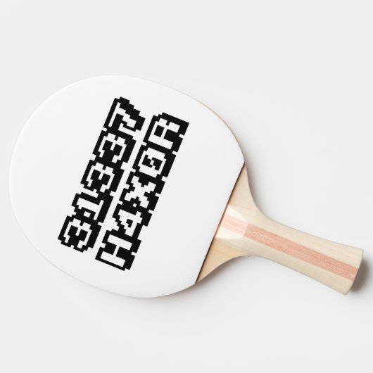 31337 H4X0R 卓球ラケット (横)