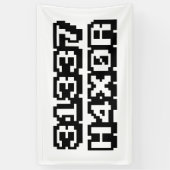 31337 H4X0R 横断幕 (縦)