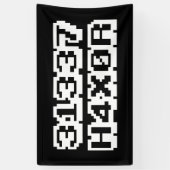 31337 H4X0R 横断幕 (縦)