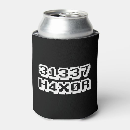 31337 H4X0R 缶クーラー (缶正面)