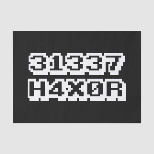 31337 H4X0R 薄葉紙 (正面)