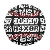 31337 H4X0R 野球ボール (裏面)