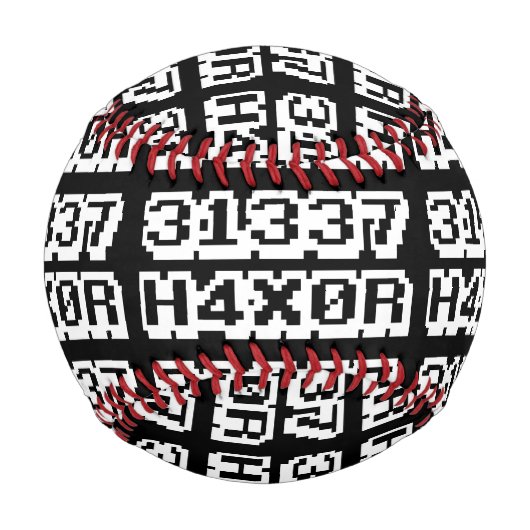 31337 H4X0R 野球ボール (正面)