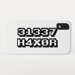 31337 H4X0R iPhone XRケース