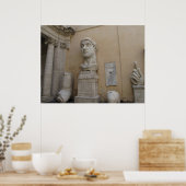 〒315-2204ローマのコンスタンティンの巨像 ポスター (キッチン)