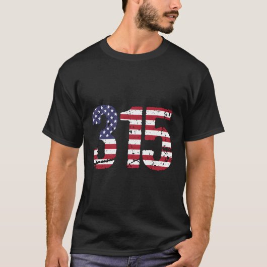 315 New York市外局番 Tシャツ (正面)