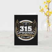 315 Pound Bench Press Club For Powerlifter Weightl カード (黄色い花)