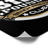 315 Pound Bench Press Club For Powerlifter Weightl ポスター (角)