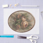 315 Roses oval 薄葉紙 (クラフト)