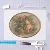 315 Roses oval 薄葉紙 (クラフト)