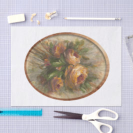 315 Roses oval 薄葉紙