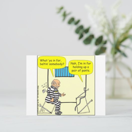 316刑務所の漫画のベルト ポストカード (スタンド正面)