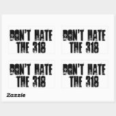 318ステッカーを嫌いにならない 長方形シール (シート)