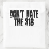 318ステッカーを嫌いにならない 長方形シール (バッグ)