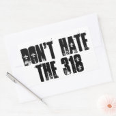 318ステッカーを嫌いにならない 長方形シール (封筒)