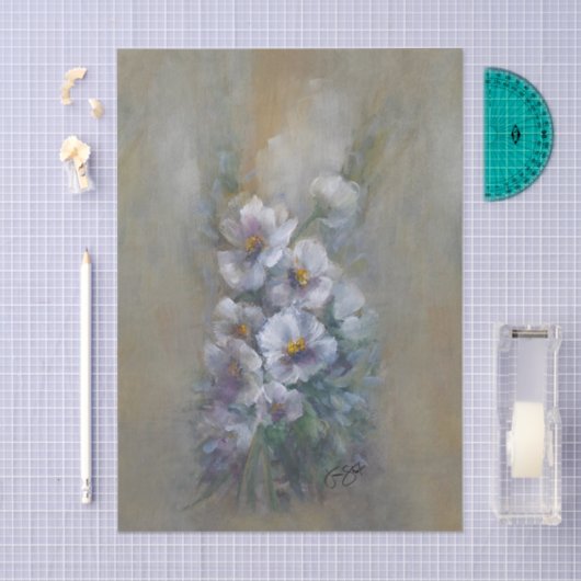 318 Purple white 薄葉紙 (クラフト)