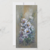 318 white floral 4 x 8" card (正面)