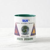 318TH要撃戦闘機の艦隊 マグカップ (中央)