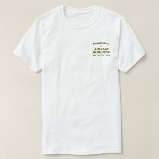 319タイガース空軍BMT卒業ライトカラー Tシャツ (デザイン正面)