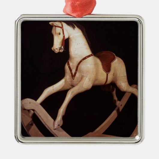 31: 揺り木馬、英語1840年 メタルオーナメント (正面)
