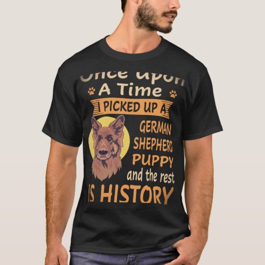 31 私はかつてジャーマンシェパードを拾いました  Tシャツ (正面)