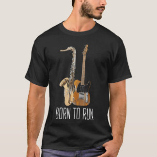 31 Born to Run Saophone Vintage Music Amp Guitar A Tシャツ