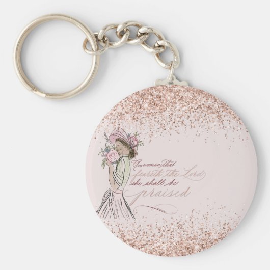 31 Gel Mou主を愛する女性 キーホルダー (正面)