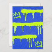 31st birthday invitations Men Graffiti Spray paint 招待状 (裏面)