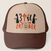 31st Oktober Black Cats Halloween  キャップ (正面)