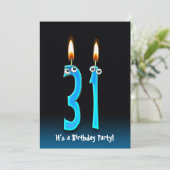 31thバースデーパーティー招待状 招待状 (スタンド正面)