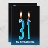 31thバースデーパーティー招待状 招待状 (正面/裏面)