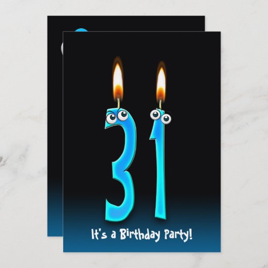31thバースデーパーティー招待状 招待状 (正面/裏面)