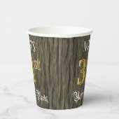 31th Birthday Party — フェイク金ゴールド&ウッドフェイク・ルックス 紙コップ (右)