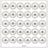 32インチビニールハニーステッカーイエロービー シール (シート)