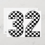 32オートレース番号 ポストカード (正面/裏面)