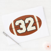 32サッカーステッカー 楕円形シール (封筒)