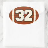 32サッカーステッカー 楕円形シール (バッグ)