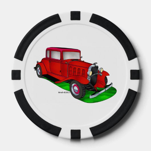 32シボレークーペ ポーカーチップ (正面)